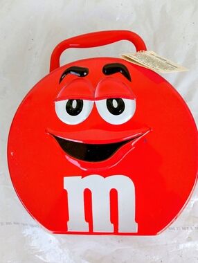 M&M'S Red Character Tin with White 'm'